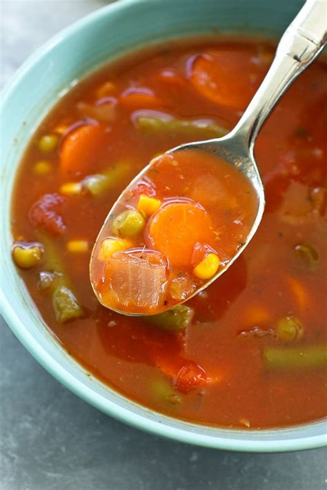 15 Minute Vegetable Soup Recipe Happy Healthy Mama