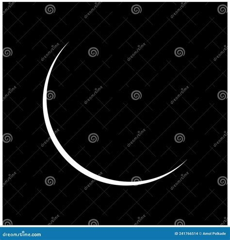 Icono De Luna Nueva En Fondo Negro Icono Del Vector De Luna