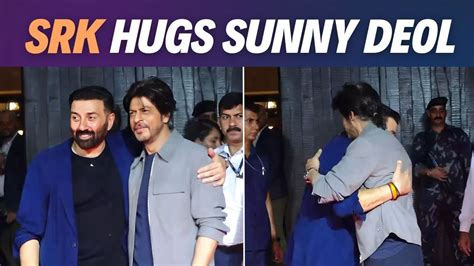 Gadar 2 Success Bash Shah Rukh Khan And Sunny Deol Bury Old Rivalries