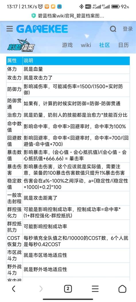 [萌新提问] [数据讨论] Ba有学生的属性计算器吗e G 闪避命中这些 Nga玩家社区