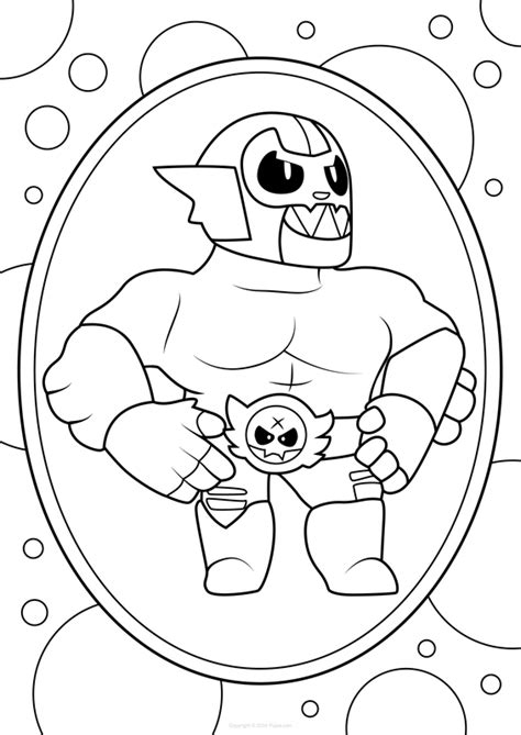 🖍️ Brawl Stars El Primo Kostenlose Ausmalbild Zum Ausdrucken