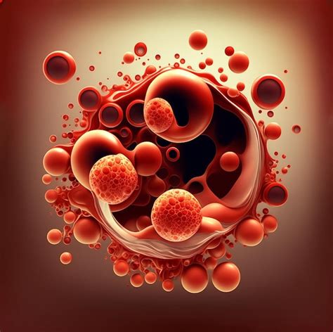 Premium Photo A Group Of Red Blood Cells Microscopic View