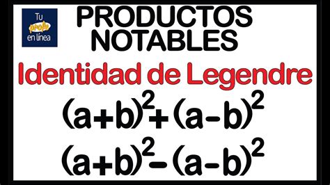 🔥productos Notables 2 Identidad De Legendre 🚀🚀🚀 Youtube