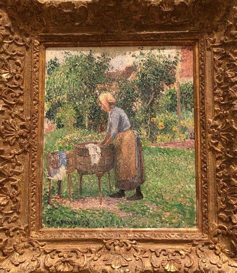 Camille Pissarro A Washerwoman At Ragny