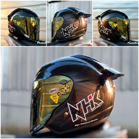 Jual Helm Nhk R Paket Ganteng Venom Visor With Spoiler Stiker Dapat