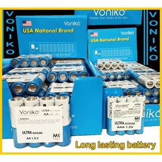 Voniko Ultra Alkaline Battery AA LR6 1 V And AAA LR03 1 5V 4 PCS