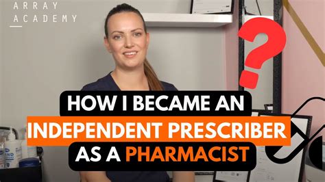 How I Became An Independent Prescriber As A Pharmacist Youtube