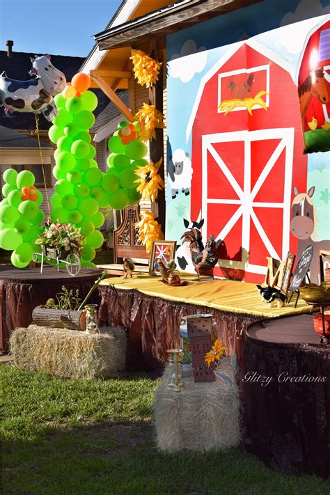 Barnyard Birthday Farm Diy Party Ideas Backdrop St Birthday