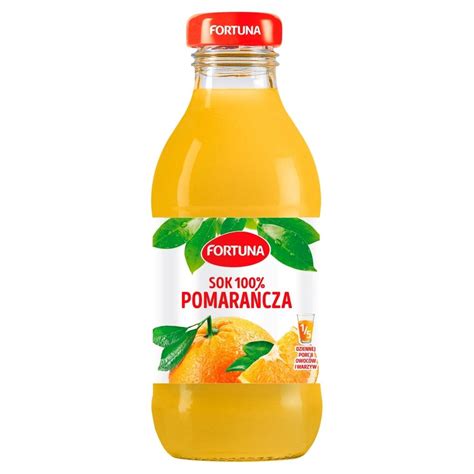 Fortuna Sok 100 pomarańcza 300 ml Zakupy online z dostawą do domu