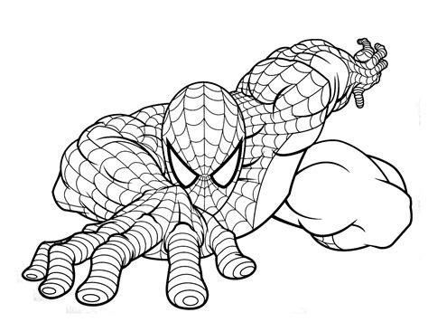 Free Spiderman Drawing To Print And Color Spider Man Kids Coloring Pages