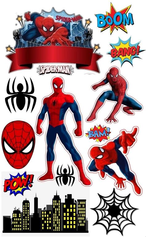 Toppers Cake Spiderman Spiderman Cake Spiderman Cake Topper Spiderman