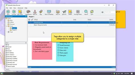 Windows Grouping Sticky Notes By Tagging And Starring In Notezilla For Windows Youtube