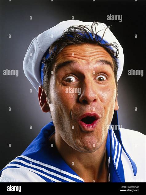 Sailor Facial Play Surprises Portrait Professions Studio Cut Out