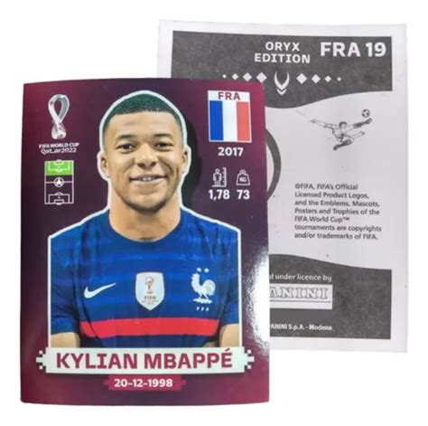 Busca Estampa Kylian Mbappe Panini Mundial Qatar 2022 A La Venta En