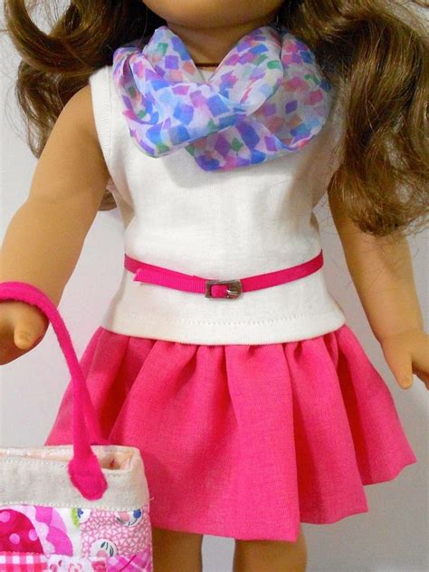 Val Spiers Sews Doll Clothes Free Infinity Scarf For American Girl