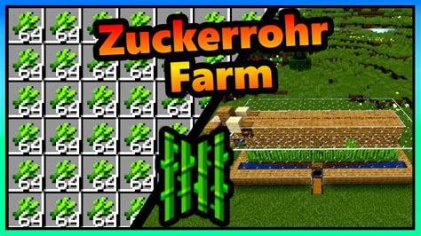 Zuckerrohr Farm Minecraft Voll Automatisch Youtube