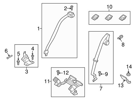 DP5Z 54611B68 BE Seat Belt Anchor 2013 2016 Ford Lasco Auto Parts