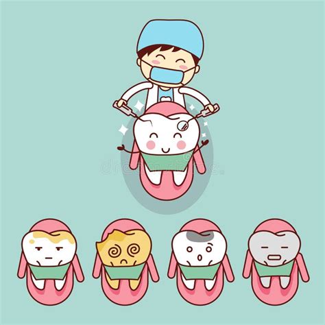 Doutor Do Dentista Dos Desenhos Animados Dente Ilustra O Do Vetor