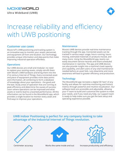 MOXIE IoT Ultra Wideband UWB Technical Whitepaper PDF