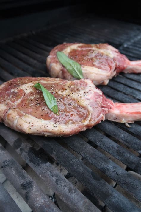 Scrumpdillyicious Tuscan Style Bone In Tomahawk Veal Chops