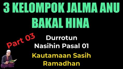 Durrotun Nasihin Keutamaan Bulan Ramadhan Kelompok Manusia Yang