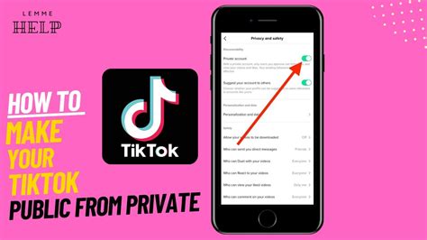 How To Unprivate Your Tiktok Account Make Tiktok Account Private To