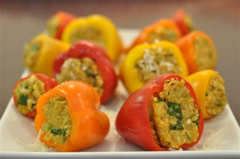 Spice Infused: Grilled stuffed mini bell peppers