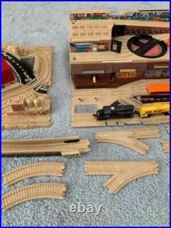 Car Track Set Vintage Hot Wheels RAILROAD Train Set Take Along