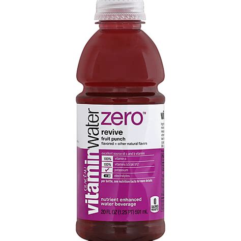 Glaceau Vitamin Water Zero Revive Fruit Punch Water Green Way Markets