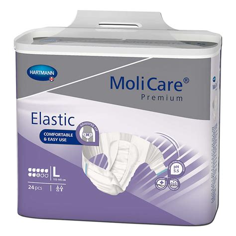 Unisex Adult Incontinence Brief Molicare® Premium Elastic 8d Large