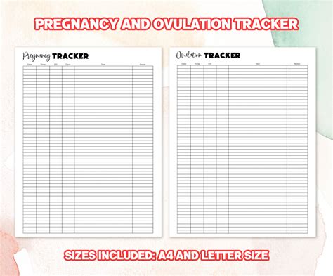 Free Printable Fertility Chart - Printable Word Searches