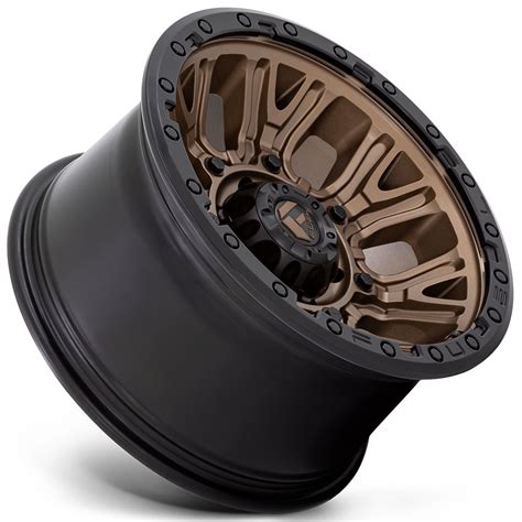 17 Fuel Wheels D826 Traction Matte Bronze With Black Ring Off Road Rims Fl353 1