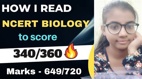 How I Read Ncert Biology To Score 340360📚 Youtube