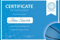 12 Basketball Awards Certificates Pdf Examples With Regard To