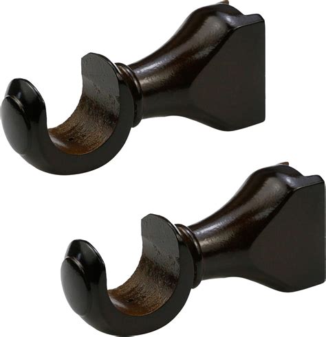 Amazon Kumgrot Pcs Solid Wood Curtain Rod Brackets Mm In