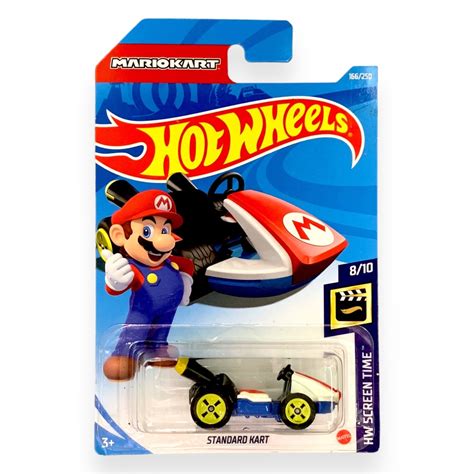 Miniatura Carro Hot Wheels Standard Kart Mario Kart Hw Screen Time Shopee Brasil