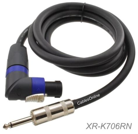 6ft SpeakOn Neutrik Right Angle NL4FX To 1 4 TS 12awg Pro Audio