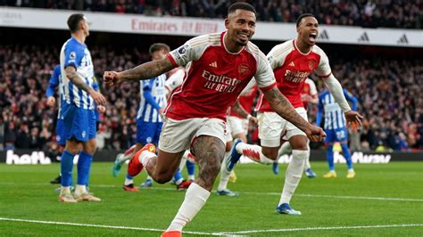 Jesus Marca Arsenal Vence Brighton E Reassume Liderança Da Premier