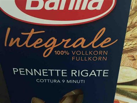 Barilla Barilla Integrale Penne Rigate 100 Vollkorn Kalorien