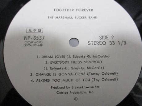 Backwood Records Marshall Tucker Band Together Forever Japan Orig