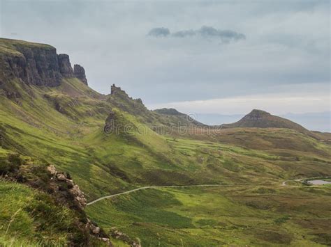 Quiraing Wyspa Skye Szkocja Zdj Cie Stock Obraz Z O Onej Z Lato