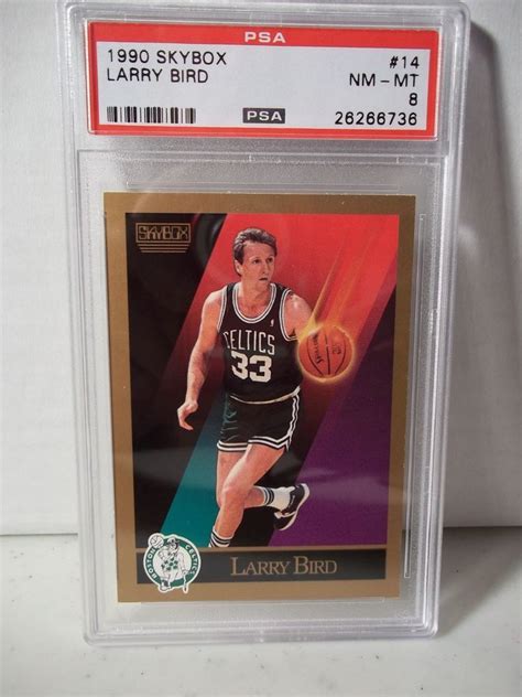 1990 SkyBox Larry Bird PSA NM MT 8 Basketball Card 14 NBA HOF