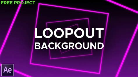 Infinite Loopable Background Animation After Effects Tutorial Free