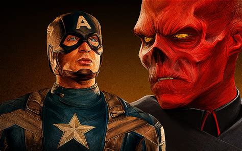 캡틴 아메리카 레드 스컬 Marvel Comics Hd 배경 화면 Wallpaperbetter