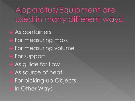 PPT Familiarization With Apparatus Equipment In The Chemistry