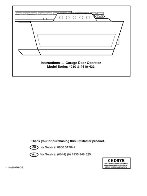 Liftmaster 4210e 4410e | PDF | Screw | Garage (Residential)