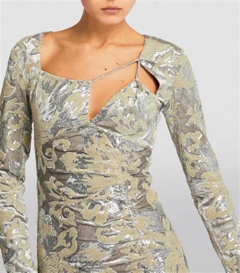 Womens Maje Black Velvet Embellished Mini Dress Harrods Uk
