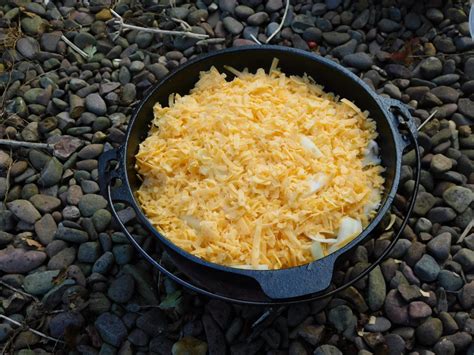 How To Make Pan Haggerty In A Dutch Oven Survival And Bushcraft