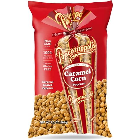 Popcornopolis Caramel Corn Popcorn, 9.5 Oz Bag - Walmart.com - Walmart.com