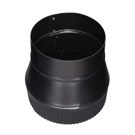 S Plain X 5 Inch S 6 Inch Crimp 24 Gauge Black Stove Pipe Reducer Other Hydraulics And Pneumatics